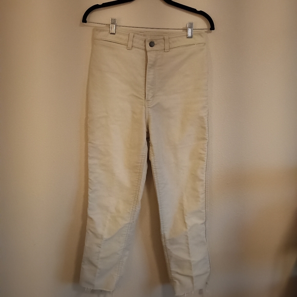 R.M. Williams High Waisted Cream Pants Heavy Duty - Picture 3 of 7